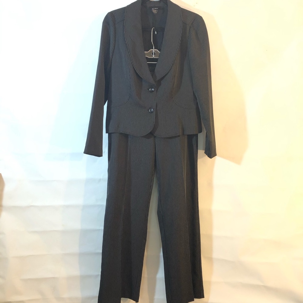 Snap Pinstriped Suit